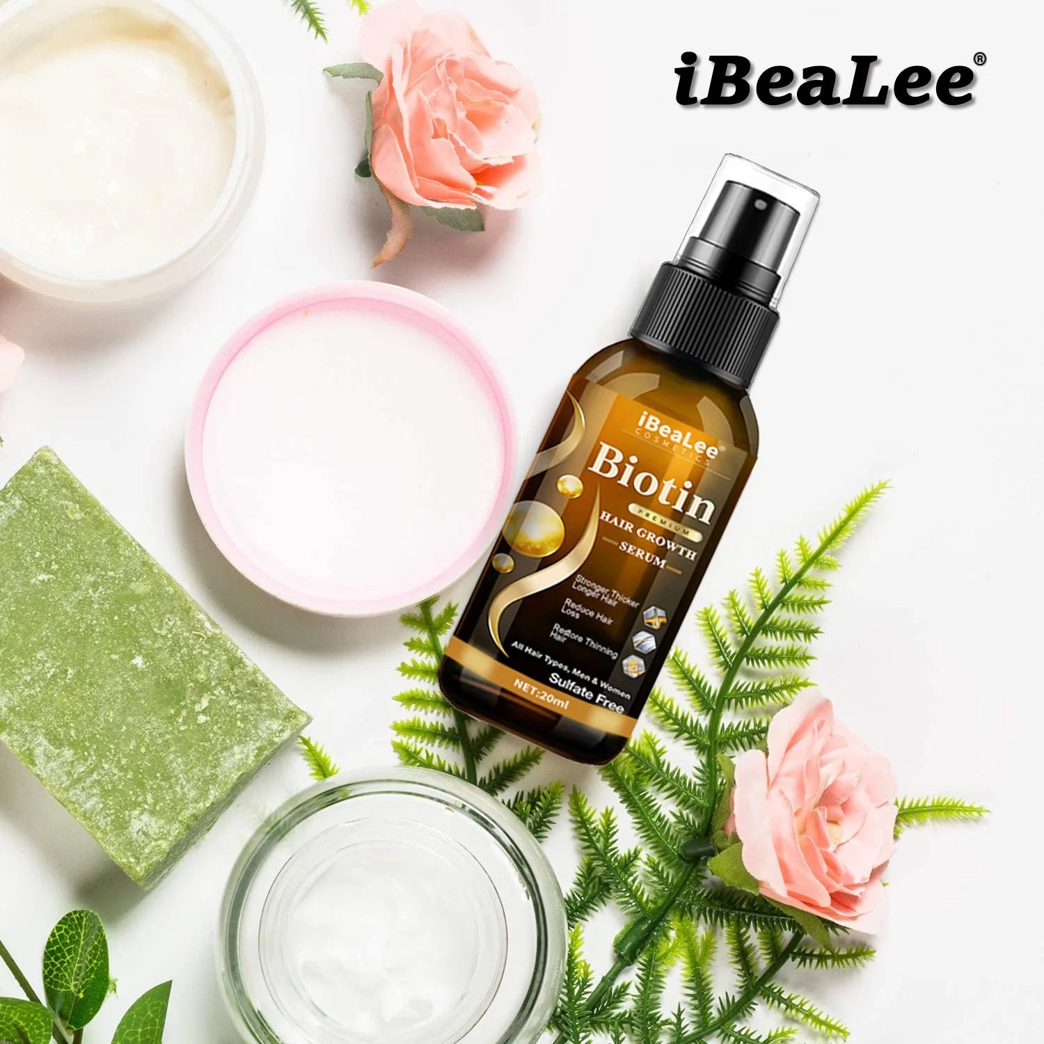 Biotin Fast Hair Growth Products for Men Women Anti Hair Loss Serum Spray Scalp Treatment Thicken Regrowth Oil Hair Care