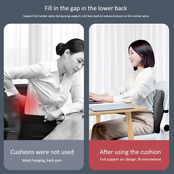 Lumbar massage pillow Orthopedic -Seat Cushions