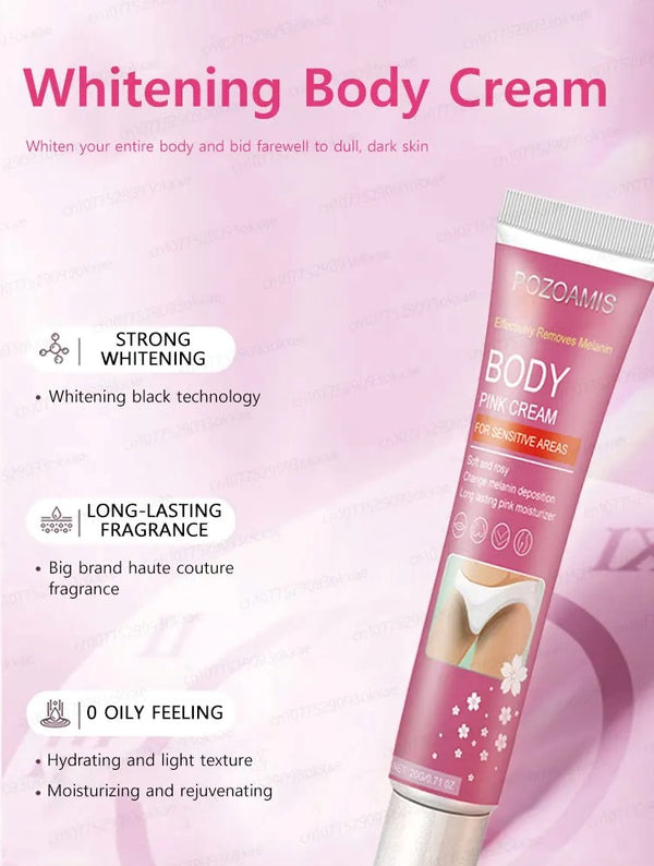 Whitening Cream Private Parts Underarm Bleaching Serum Whiten Butt Knee Brighten Inner Thigh Intimate Parts Dark Remove Melanin