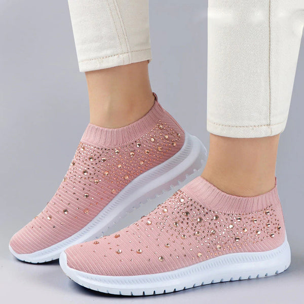 New Breathable Orthopedic Crystal Comfortable Sneakers For Women 2023